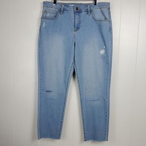 Vans raw hem boyfriend jeans size 11